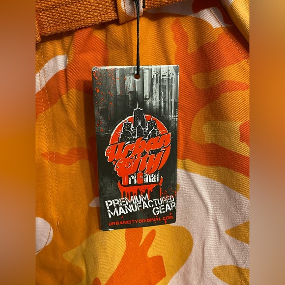 Urban City Cotton Polyester Blend Mens Cargo Shorts Size 36 Streetwear - Picture 12 of 13